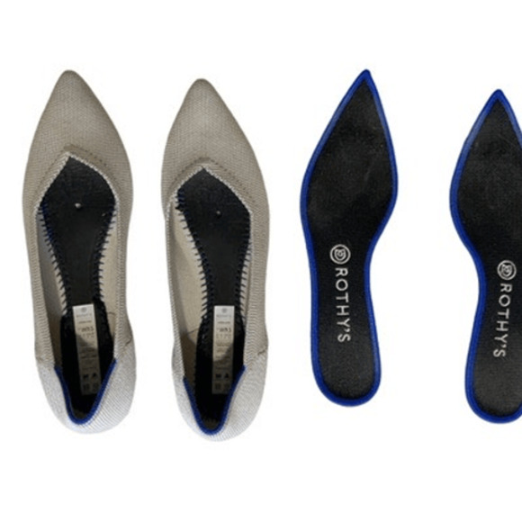 Rothy’s Women’s Size 9.5 The Point Gray Flats Pointed Toe Slip On - Picture 10 of 10